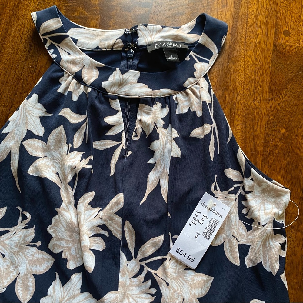 Dressbarn Roz & Ali Halter Jumpsuit - Picture 2 of 4